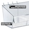 Azar Displays 13W x 4D x 4H Divider Bin, 6 Dividers, 2PK 556114-2PK-W6D - alternate 6